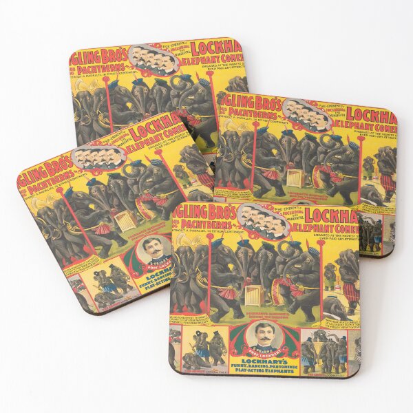 Item preview, STK501856A-Vintage circus poster of elephants performing. designed and sold by StocktrekImages.