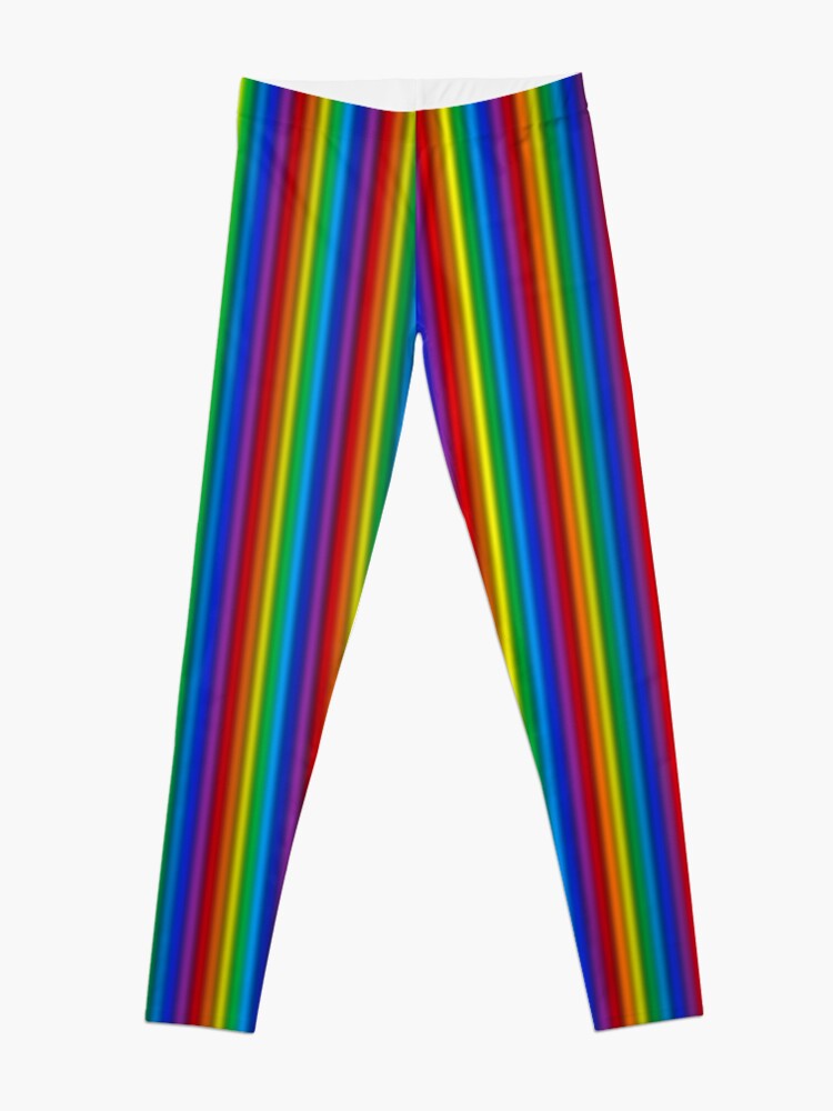Vertical Rainbow Leggings for Sale by lornakay
