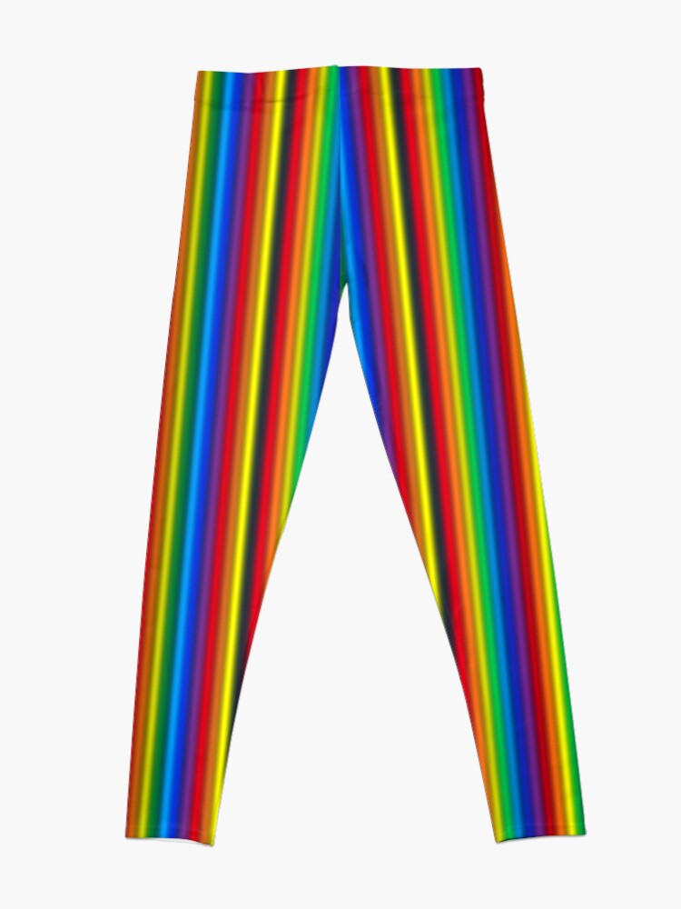 Alternate view of Vertical Rainbow Leggings