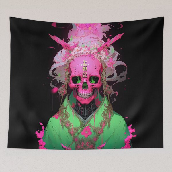 Item preview, Pink Skull Geisha Character designed and sold by sμ (smew).