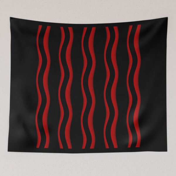 Item preview, Red Wavy Vertical Pattern designed and sold by CarolM.