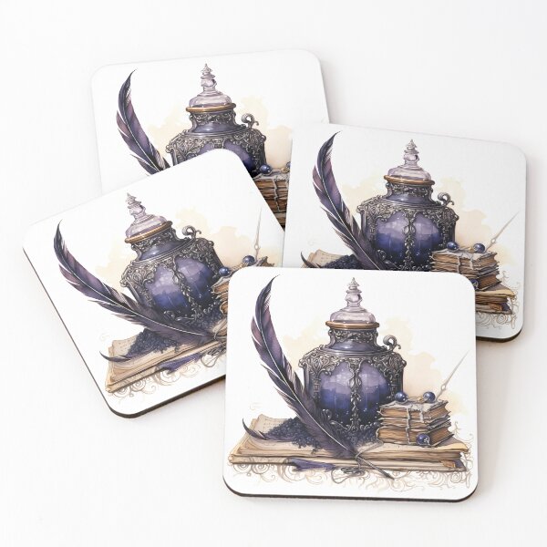 Item preview, Gothic Inkpot and Quill designed and sold by SchorlCraft.