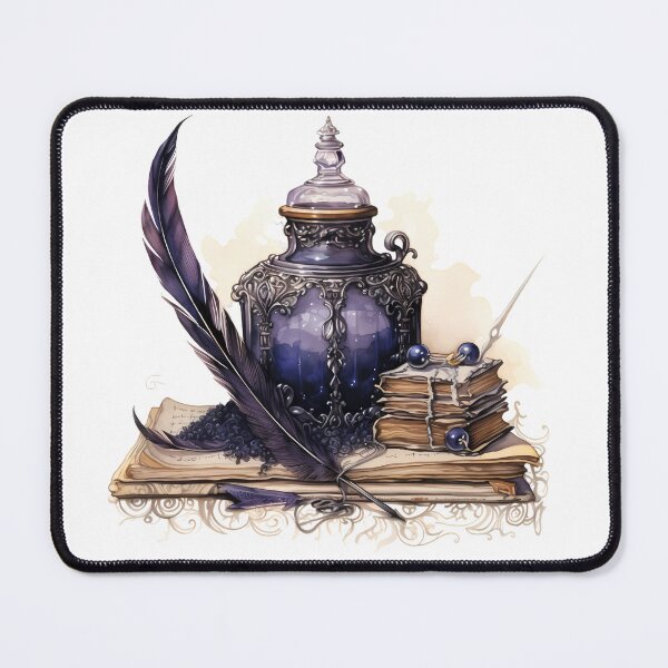 Item preview, Gothic Inkpot and Quill designed and sold by SchorlCraft.