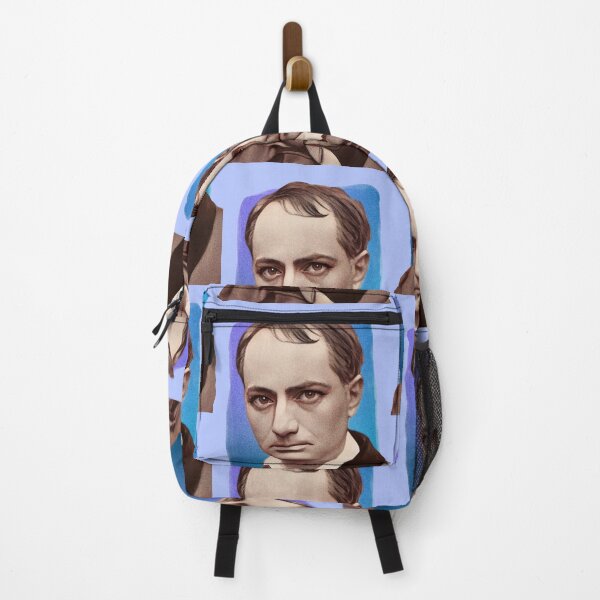 Item preview, French Poet Charles Baudelaire - blue - illustration  designed and sold by Litstoy.