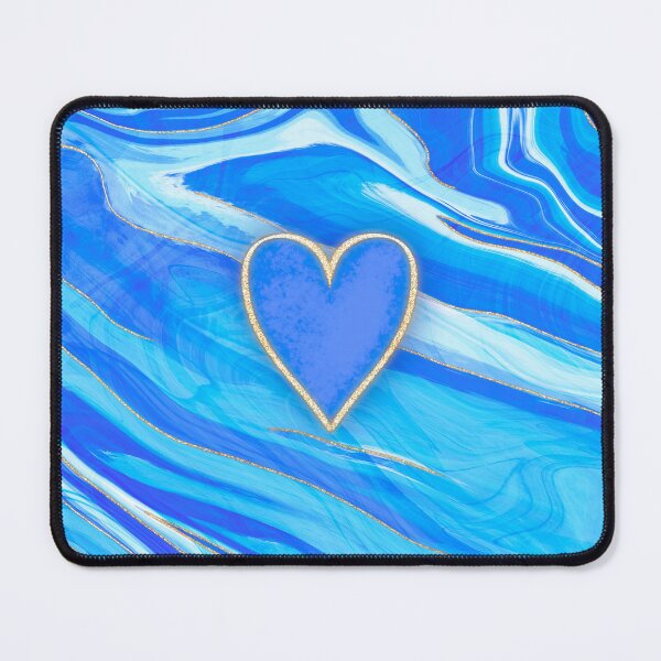 Item preview, Light Blue Marble Heart designed and sold by HappysParadise.
