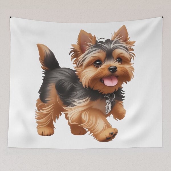 Item preview, Charming Yorkie Delights: Playful Paws & Posh Adventures. designed and sold by chaiyarit.
