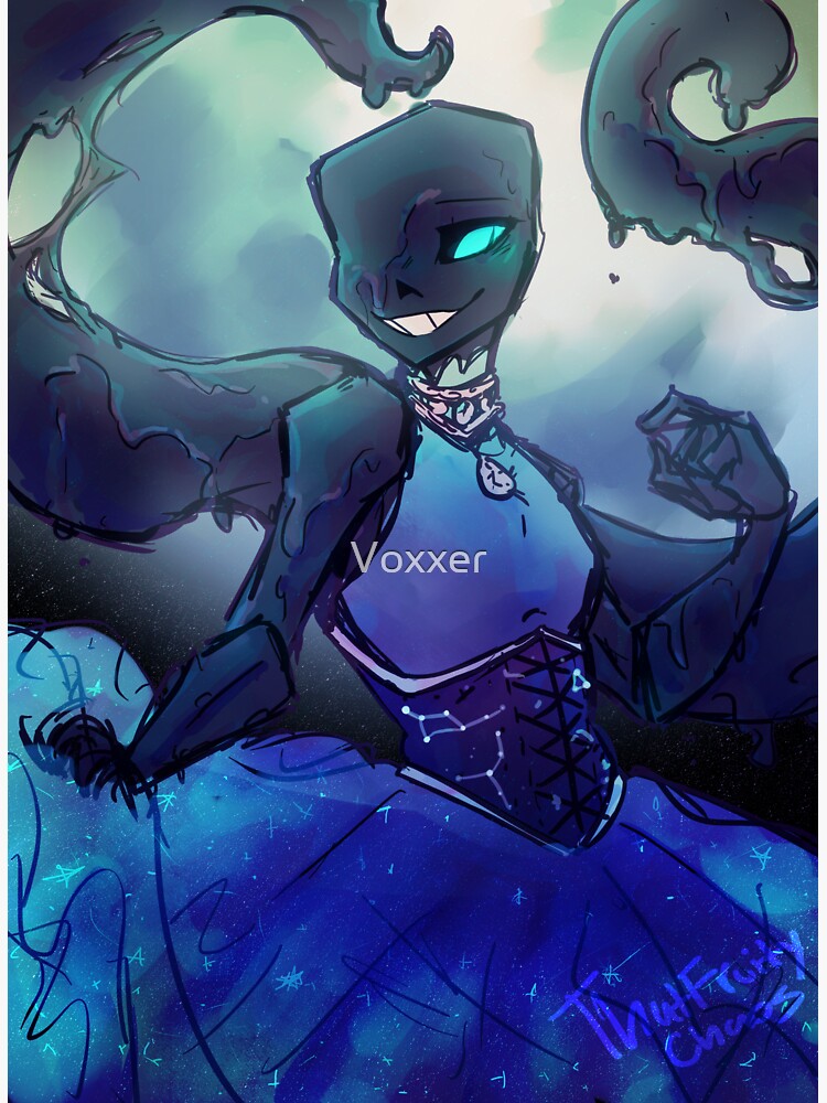 Nightmare sans, *sips judgingly* Sticker for Sale by Nova-R