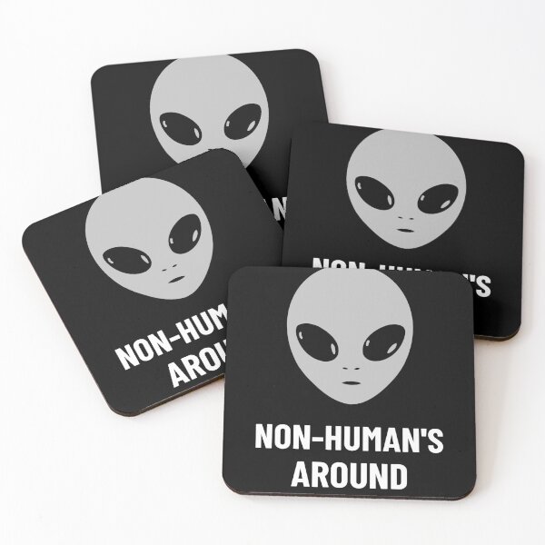 Item preview, non humans around alien T-Shirt designed and sold by Beyond The Veil.