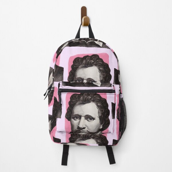 Item preview, English Playwright Ben Jonson - pink - illustration designed and sold by Litstoy.