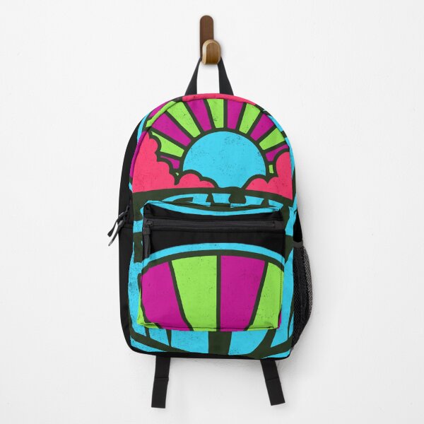 Item preview, Vibrant Blue Slaying The Day Retro Sunset designed and sold by SassyArtistry.