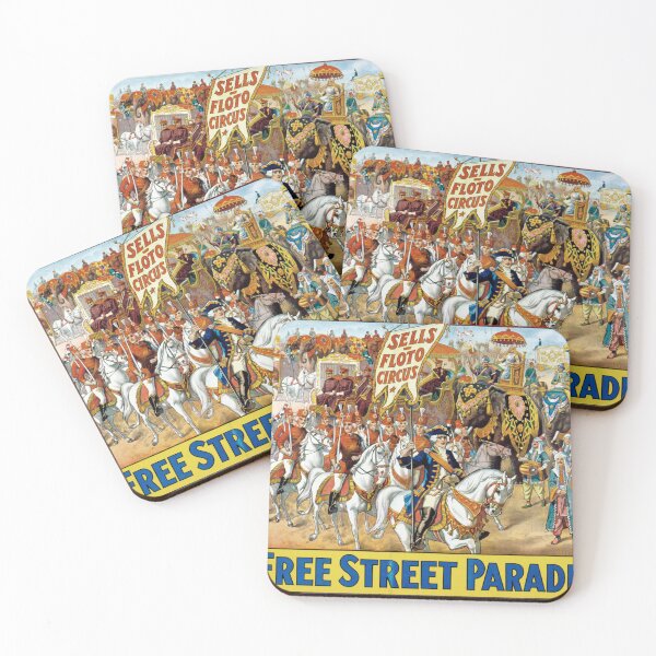 Item preview, STK501862A-Poster advertising the upcoming circus street parade. designed and sold by StocktrekImages.
