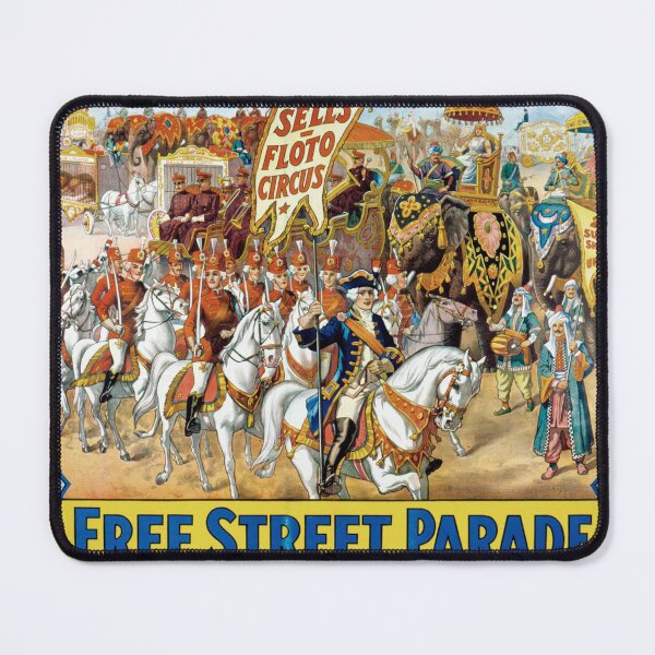 Item preview, STK501862A-Poster advertising the upcoming circus street parade. designed and sold by StocktrekImages.