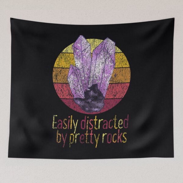 Item preview, Rockhound Easily Distracted By Pretty Rocks purple  	 designed and sold by qvqmugpk85.