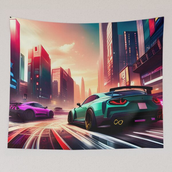 Item preview, Cars Drifting Like It's Tokyo designed and sold by Ink Art Design.