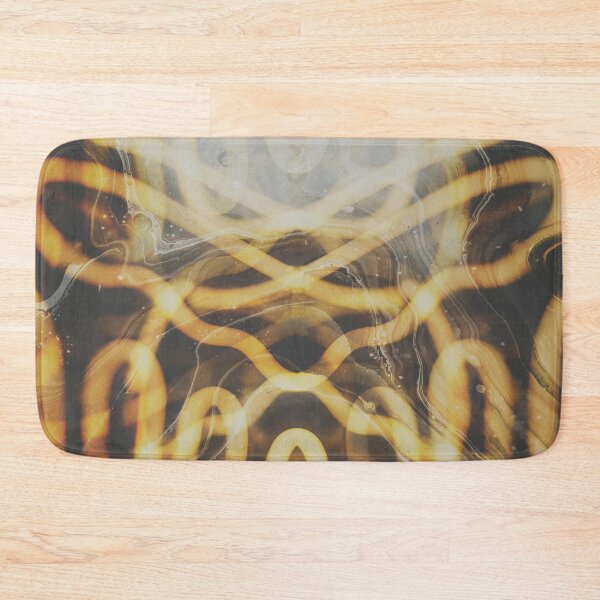 Item preview, Brown and yellow abstract layered pattern  designed and sold by ViridisArt.