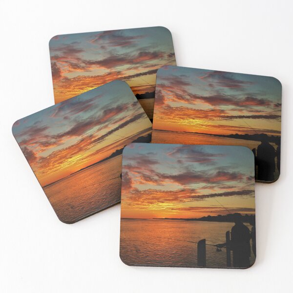Item preview, Sunset Fishing Off the Pier designed and sold by McGingPhotos.