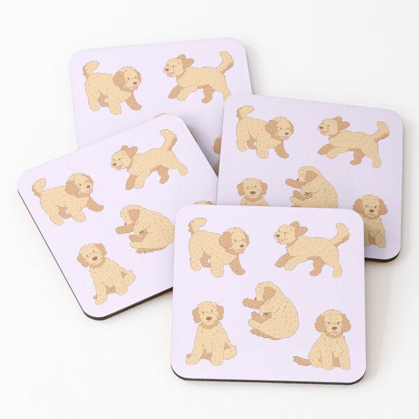 Item preview, Cute goldendoodle dog pack designed and sold by Yaragold.