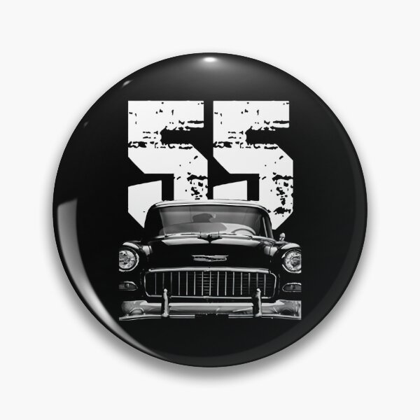 Item preview, 1955 Chevy Bel Air Front Grill View with White Year designed and sold by QATMode.