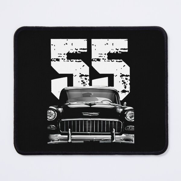 Artikelvorschau, 1955 Chevy Bel Air Frontgrillansicht mit weißem Jahr entworfen und verkauft von QATMode.