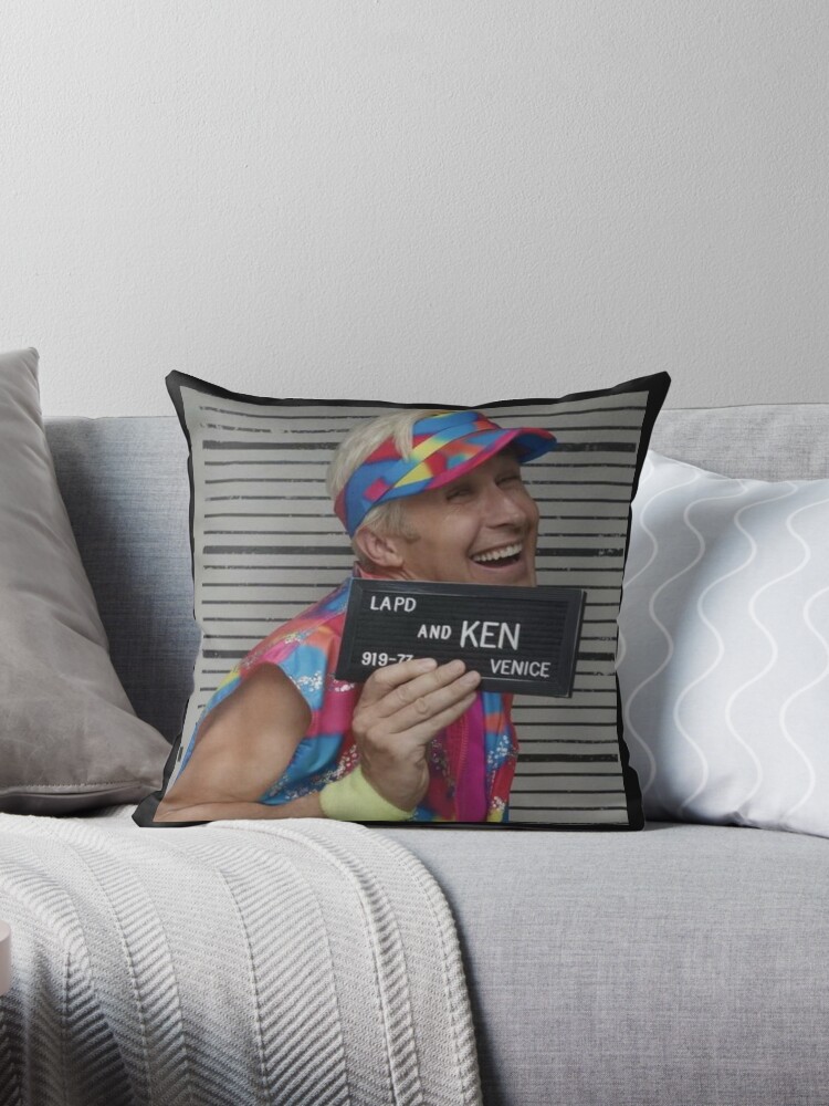ryan gosling ken Throw Pillow for Sale by Flowerybliss