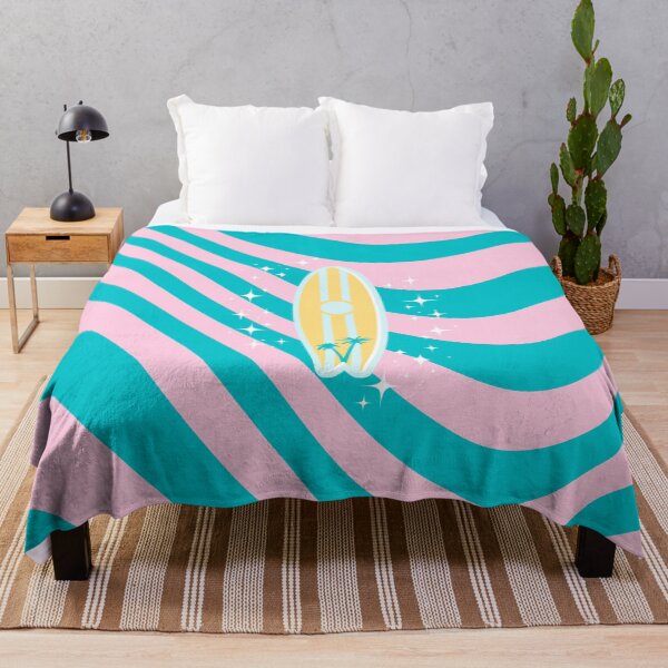 Artikelvorschau, Pastellrosa Surfbrett, Strandkunst, tropische Stimmung, Preppy, Preppy-Stil, Pink entworfen und verkauft von Magic Love Art Print.