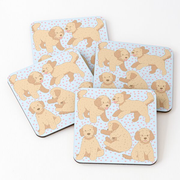 Item preview, Cute goldendoodle dog pattern  designed and sold by Yaragold.