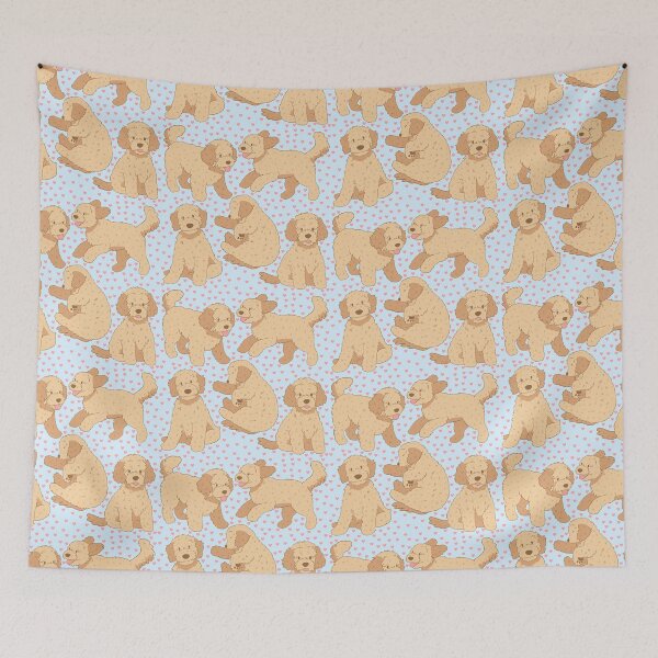 Item preview, Cute goldendoodle dog pattern  designed and sold by Yaragold.