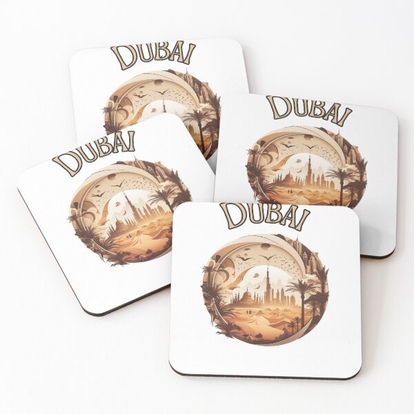 Item preview, Dubai City United Arab Emirates Street Art - Retro Fantasy  designed and sold by stickercuffs.