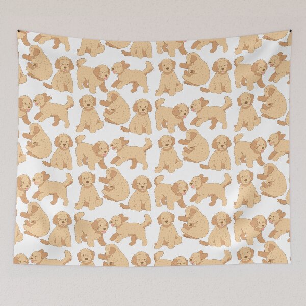 Item preview, Cute goldendoodle dog pattern  designed and sold by Yaragold.