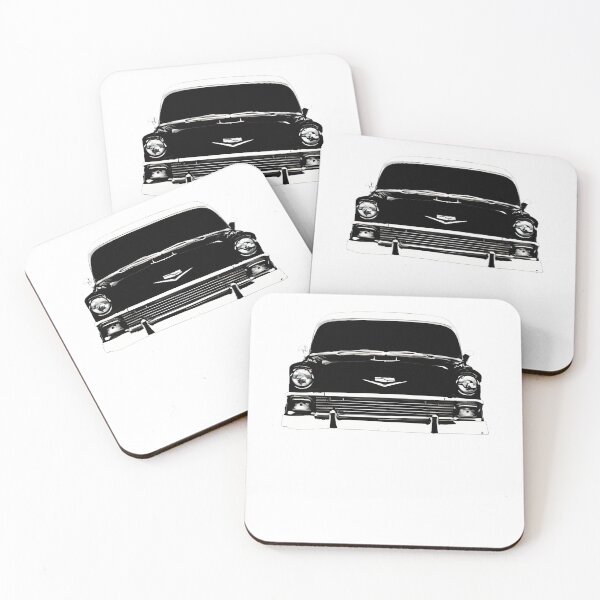 Item preview, 1956 Chevy 210 Front Grill View Silhouette Classic Car designed and sold by QATMode.