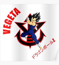 VEGETA KANJI Poster