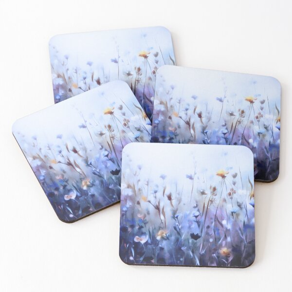 Item preview, The Patchwork Meadow - Blue designed and sold by ArtSea-Bubble.