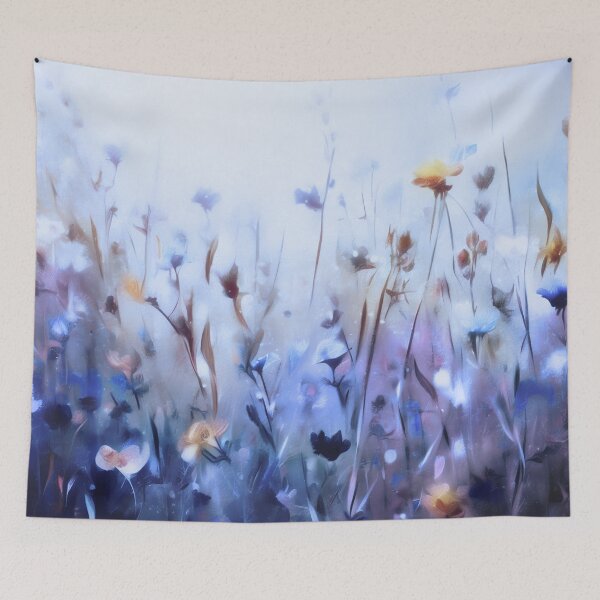 Item preview, The Patchwork Meadow - Blue designed and sold by ArtSea-Bubble.