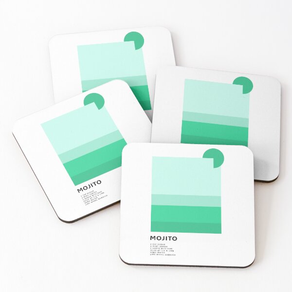 Item preview, Mojito Cocktail Minimalist Modern Design designed and sold by ModernAndFunky.
