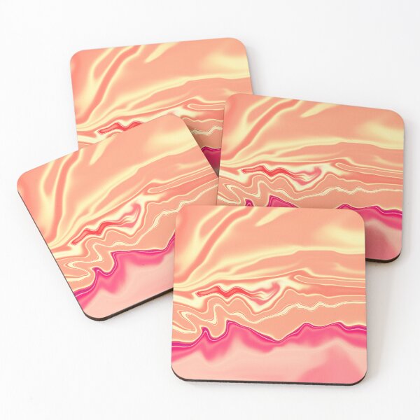Item preview, Swirly Pink Abstract Liquid Colors Flow Swirling Paint Satin Look 3 of 4 designed and sold by Beachy.