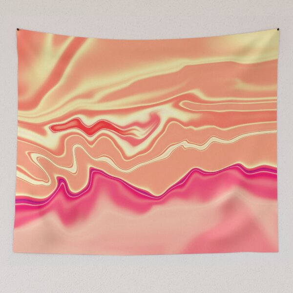 Item preview, Swirly Pink Abstract Liquid Colors Flow Swirling Paint Satin Look 3 of 4 designed and sold by Beachy.