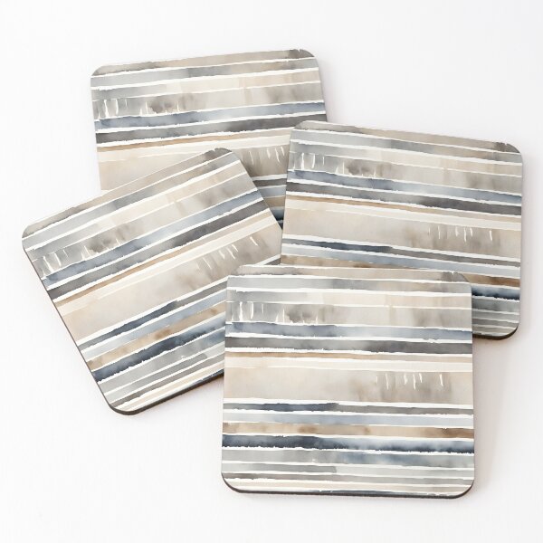 Item preview, Watercolor Stripes Neutral Colors  designed and sold by Cato99.