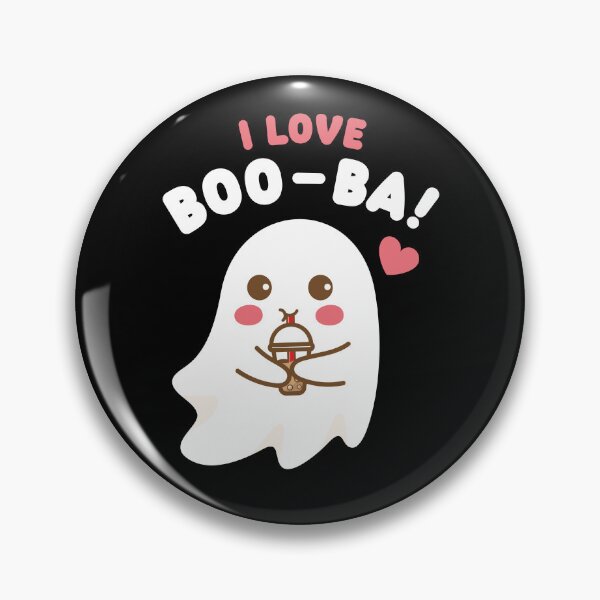 Item preview, Booba - Boba Tea Ghost (on dark colors) designed and sold by messy-nessie.