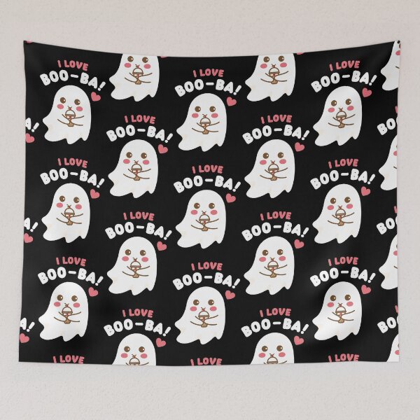 Item preview, Booba - Boba Tea Ghost (on dark colors) designed and sold by messy-nessie.