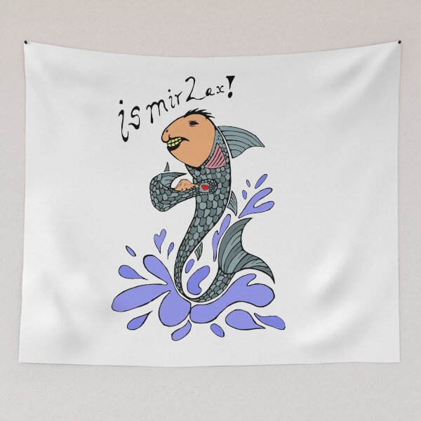 Item preview, Salmon fish with slogan designed and sold by ThorWikinger.