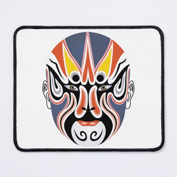 Item preview, Beijing Opera Make - Blue Warrior God Mask designed and sold by AysuDesign.