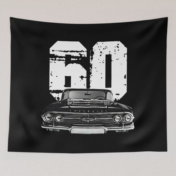 Item preview, Vista de parrilla delantera Chevy Impala 1960 con año designed and sold by QATMode.