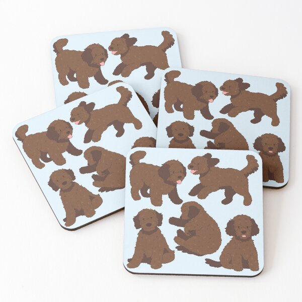 Artikelvorschau, Niedliches Schokoladen-Goldendoodle-Hundemuster entworfen und verkauft von Yaragold.