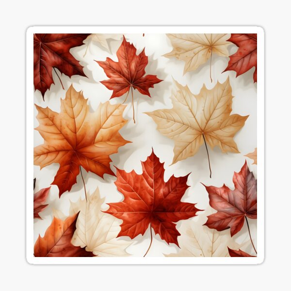 Item preview, Maple Leaves Seamless Pattern - Nature's Elegance designed and sold by Moo7shop.