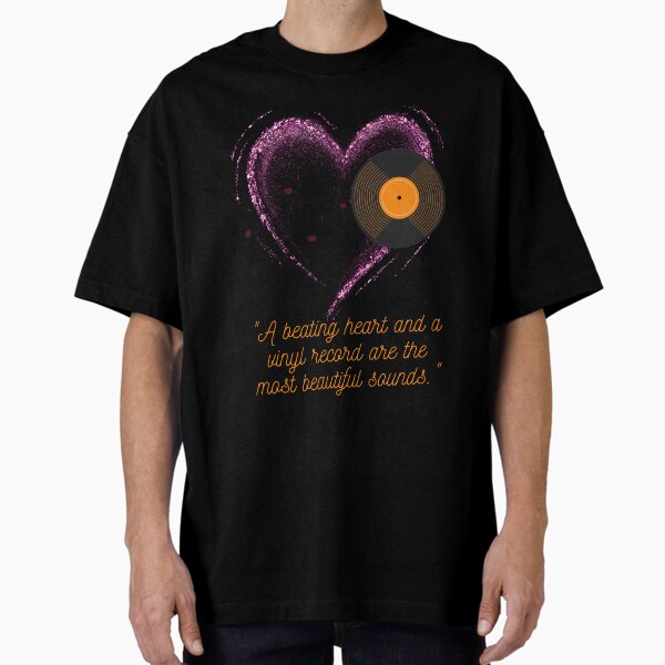 Item preview, The vinyl record design features a central heart-shaped motif. designed and sold by DranzerSon.