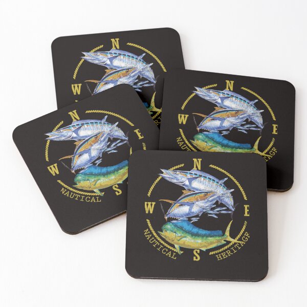 Item preview, Mahi Mahi Tuna Kingfish Nautical Fishing designed and sold by LAURLATORRE.