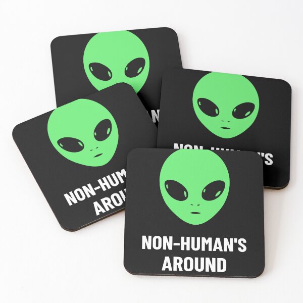 Item preview, non humans around alien T-Shirt designed and sold by Beyond The Veil.