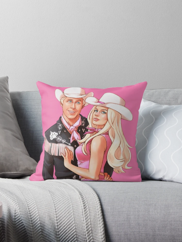 ryan gosling ken Throw Pillow for Sale by Flowerybliss