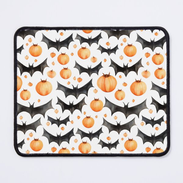 Item preview, Halloween Pumpkin & Bats Seamless Pattern - Spooky Delights designed and sold by Moo7shop.
