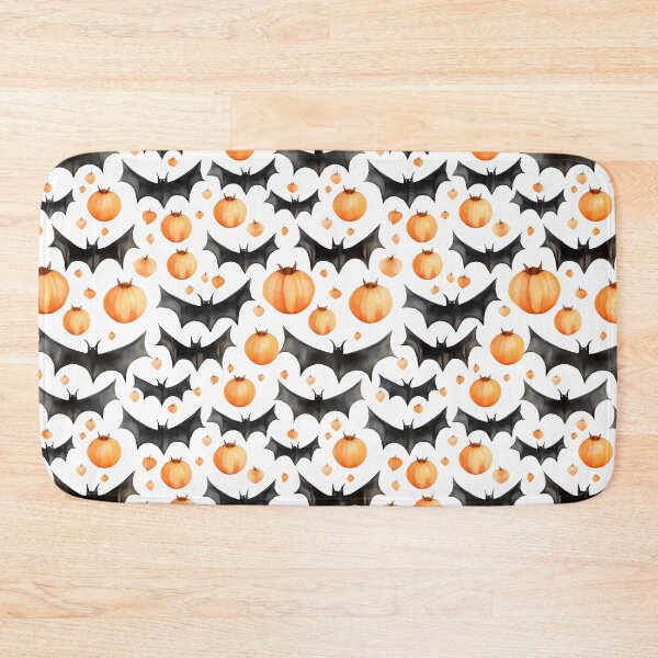 Item preview, Halloween Pumpkin & Bats Seamless Pattern - Spooky Delights designed and sold by Moo7shop.